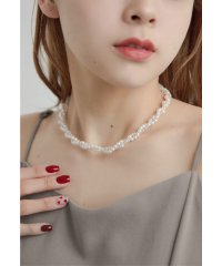 niana/ニアナ niana ツイストパールビーズネックレス ショート 結婚式 二次会 成人式 同窓会 お呼ばれ オケージョン フォーマル/507909532