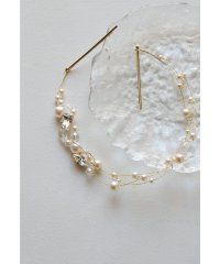 niana/ニアナ niana パールビジューヘッドドレス 結婚式 二次会 同窓会 お呼ばれ オケージョン ウェディング ヘアアクセサリー ヘアピン/507909542