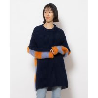 BOTTER/ボッター BOTTER カットアウト バックバイカラー ニット プルオーバー/507910067