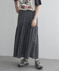 VENCE　EXCHANGE/ドビーチェック切り替えスカート/507791076