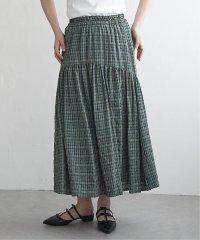 VENCE　EXCHANGE/ドビーチェック切り替えスカート/507791076