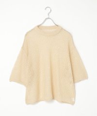 VENCE　EXCHANGE/7Gスパンコールメッシュショートプルオーバー/507841784