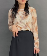 NICOLE white/ぼかし柄シアーTEE/507869805