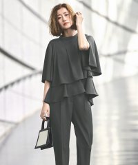 RUIRUE BOUTIQUE/ルイルエブティック RUIRUE BOUTIQUE バックプリーツフレアスリーブトップス＆テーパードパンツセットアップ/507887080