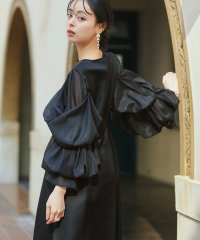 RUIRUE BOUTIQUE/ルイルエブティック RUIRUE BOUTIQUE ボリュームブラウジングスリーブ＆フレアワンピースドレス/507887082
