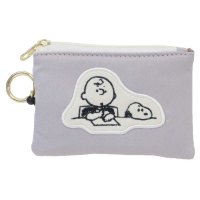 cinemacollection/シネマコレクション cinemacollection スヌーピー キーケース＆定期入れ パスポーチ リール付き GY ピーナッツ マリモクラフト キー＆パスポー/507911443