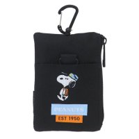 cinemacollection/シネマコレクション cinemacollection スヌーピー キーケース＆定期入れ RE－PET リールパスポーチ リール付き BK ピーナッツ マリモクラ/507911480
