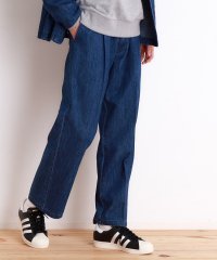 THE SHOP TK/綿麻デニムワイドイージーパンツ　セットアップ可/507912559