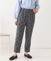SHOO・LA・RUE　DRESKIP/シューラルー／ドレスキップ SHOO・LA・RUE/DRESKIP フロッキードット デニム調テーパードパンツ/507912976