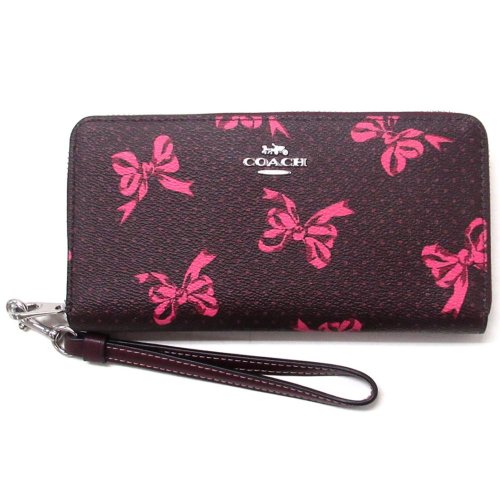 コーチ COACH コーチ 財布 COACH アウトレット リボンプリント ロング 