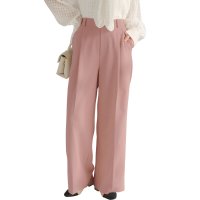 KOBE LETTUCE/コウベレタス KOBE LETTUCE シワになりにくいワイドパンツ【プチ】[選べるサイズ][M4162]/507913427
