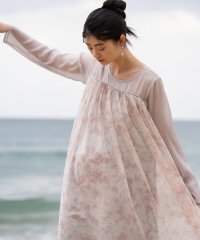 Bab/バブ Bab レイヤード風ニュアンス柄ワンピース/507913545