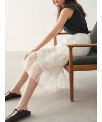 Mila Owen/シャーリングシアーストレートスカート/507913946