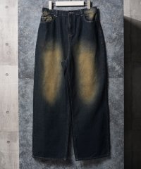1111clothing/ワンフォークロージング 1111clothing オーバーダイ ワイドストレート デニムパンツ/507914225