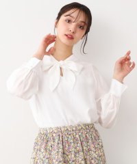  LAURA ASHLEY/【セレモニー可／洗える】ボウタイセミダルブラウス/507914899
