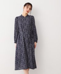  LAURA ASHLEY/【ウエストリボン付き】ナンテール柄 シフォンワンピース/507914950