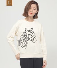 エヴェックス バイ クリツィア　Lサイズ/【L】【ウォッシャブル】ゼブラコードエンブロイダリースウェット/507890254