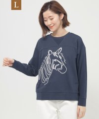 エヴェックス バイ クリツィア　Lサイズ/【L】【ウォッシャブル】ゼブラコードエンブロイダリースウェット/507890254