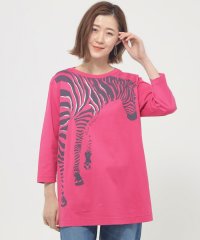 エヴェックス バイ クリツィア　Lサイズ/【L】【ウォッシャブル】ゼブラバックプリントチュニックカットソー/507890256