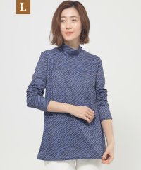 エヴェックス バイ クリツィア　Lサイズ/【L】【ウォッシャブル】ゼブラプリントハイネックカットソー/507890258