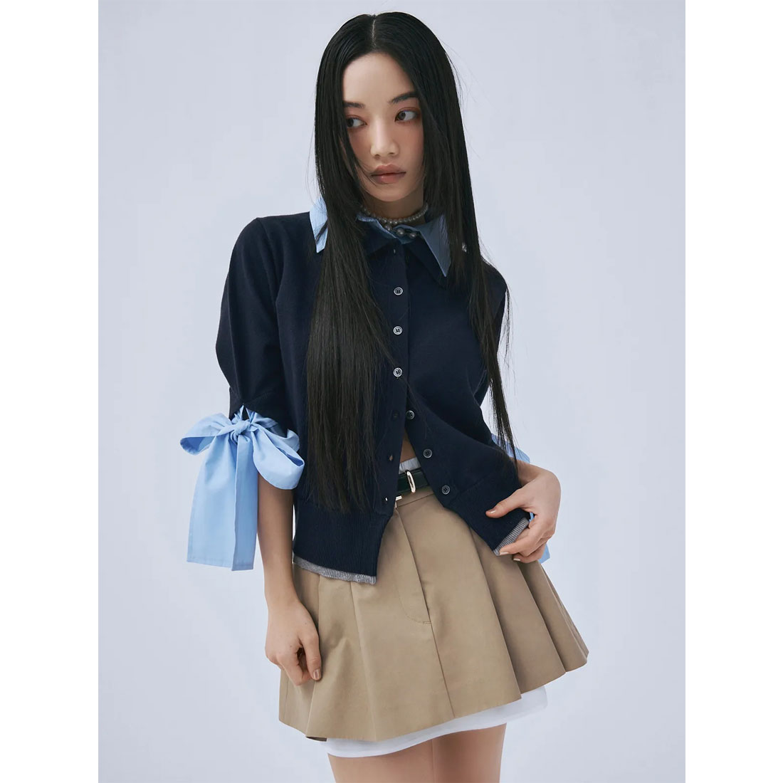 エイミーイストワール eimy istoire シャツドッキングレイヤード エイミーイストワール eimy istoire シャツドッキングレイヤード
