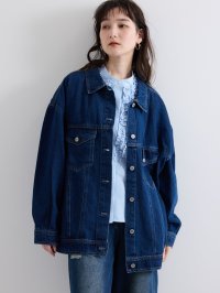 VICKY/ビッキー VICKY オーバーシルエットデニムジャケット≪洗濯機で洗える≫/507915761