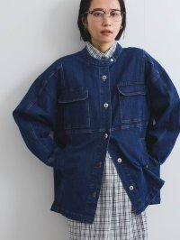 VICKY/ビッキー VICKY ストレッチデニムチュニックジャケット≪手洗い可能≫/507915762