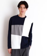 THE SHOP TK/パネルブロッキング長袖Tシャツ/507916226