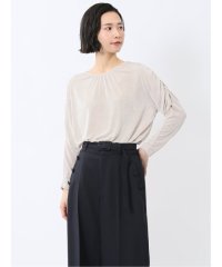 m.f.editorial/グロッシーツイル ギャザースリーブ プルオーバー/507916401