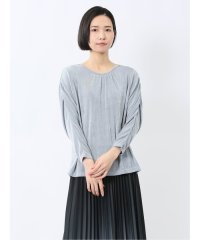 m.f.editorial/グロッシーツイル ギャザースリーブ プルオーバー/507916401