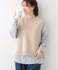 SHOO・LA・RUE　DRESKIP/【S－LL/2点セット】着回し自在 ニットベスト＋フレアブラウス/507916492