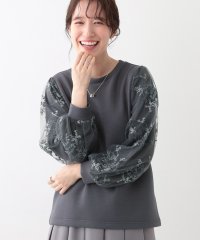 SHOO・LA・RUE　DRESKIP/シューラルー／ドレスキップ SHOO・LA・RUE/DRESKIP 袖チュール刺繍切り替えトップス/507916494
