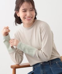 SHOO・LA・RUE　DRESKIP/シューラルー／ドレスキップ SHOO・LA・RUE/DRESKIP テレコ袖配色切り替えトップス/507916495