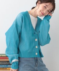 SHOO・LA・RUE Cutie Blonde/キューティーブロンド Cutie Blonde 【着丈が選べる】スポンディッシュ配色畦カーディガン/507916542