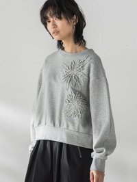 MAYSON GREY/メイソングレイ MAYSON GREY フラワーモチーフスウェットプルオーバー≪手洗い可能≫/507916918