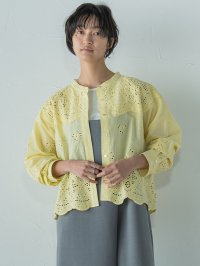 MAYSON GREY/メイソングレイ MAYSON GREY 叶えるスカラップ刺繍クロップドシャツ≪手洗い可能≫/507916923