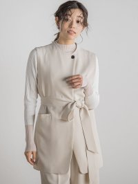 Droite Lautreamont/ドロワット ロートレアモン Droite lautreamont ミリオーネダブルクロスジレ≪手洗い可能≫/507916926