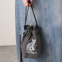 REAL STYLE/リアルスタイル REAL STYLE ショルダーバッグ レディース 軽い 斜めがけ アニマル刺繍 2way コード 巾着ショルダー SOBIA 小さめ マチ付き/507917084