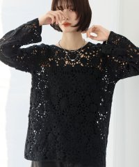 Ampirula/アンピルーラ Ampirula クロシェフラワーニットチュニック【洗える】/507917086