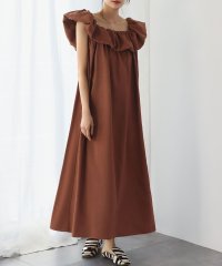 ELFRANK/エルフランク ELFRANK 2WAYオフショルダーギャザーフリルキャミワンピース【洗える】/507917089