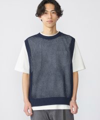 SHIPS MEN/SHIPS:〈手洗い可能〉メッシュ ニット ベスト/507917237