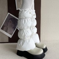 REAL STYLE/リアルスタイル REAL STYLE レッグウォーマー レッグカバー レディース 靴下 ソックス 秋冬 暖かい 防寒 中綿 エコダウン おしゃれ 韓国 フレア /507917270