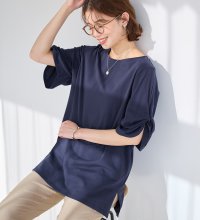 Viola e Viola/ヴィオラ エ ヴィオラ Viola e Viola 綿100％袖タックチュニック/507917300
