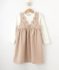 SHOO・LA・RUE(Kids) /【洗える/100－120cm】着るだけでコーデが決まる スカラップ花刺繍ワンピース/507917361