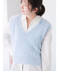 Te chichi TERRASSE/前後2WAYラメシャギーベスト《2025spring catalog item》/507917406