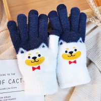 REAL STYLE/リアルスタイル REAL STYLE 手袋 レディース 防寒 スマホ対応 ニット 5本指 暖かい 動物 かわいい 秋冬 おしゃれ グローブ 通勤 通学 自転車 /507917539