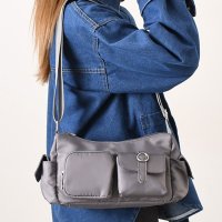 REAL STYLE/リアルスタイル REAL STYLE ショルダーバッグ メンズ レディース 斜めがけ 軽い 斜めがけバッグ ツイルナイロン アウトポケット 肩掛け 撥水 マチあ/507917550