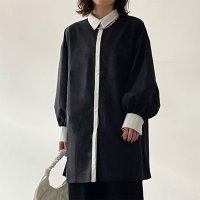 REAL STYLE/リアルスタイル REAL STYLE シャツワンピース レディース 長袖 ストライプ 春 夏 秋 冬 薄手 ミニ丈 無地 体型カバー きれいめ カジュアル おし/507917557