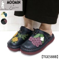 ESTACION/エスタシオン Estacion MOOMIN×Estacion～エスタシオン～・ニョロニョロ×フルーツモチーフ本革サボシューズ/507917561