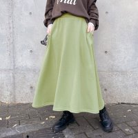 REAL STYLE/リアルスタイル REAL STYLE スカート レディース ロング 秋 冬 春 フレア ミモレ 裏起毛 スウェット ボトムス シンプル Aライン スエット ウエ/507917583